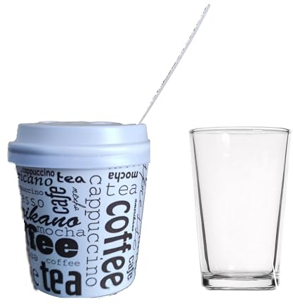 GALI SL - Pack 100 Vasos de Café para Llevar desechables de papel cartón con 100 Tapas y 100 paletinas, Vasos desechables para llevar, Vasos para bebida caliente (100, 200 ml (7 Onzas))