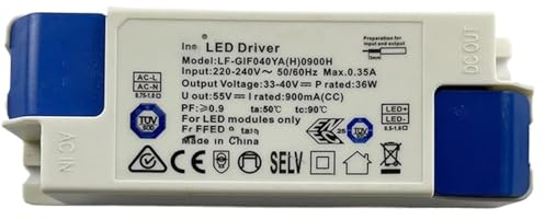 JGGCKNOGG LF-GIF040YA(H) 0800H 32W/40W flimmerfreier LED-Downlight-Treiber mit integriertem Deckentreiber-Vorschaltgerät (Color : LF-GI, Size : 40W)