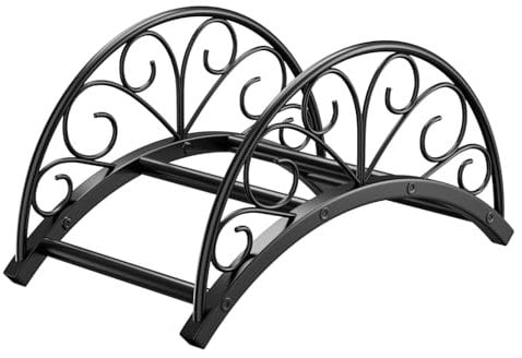 Josmimic Soporte de Metal para Manguera de Jardín - Colgador Montado en la Pared, Resistente para Cables de Extensión de Agua y Manguera de Vacío