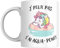 Tasse Drôle J'peux pas j'ai aqua-poney - Mug Licorne Relax - Cadeau Humoristique en Céramique - 330 ml