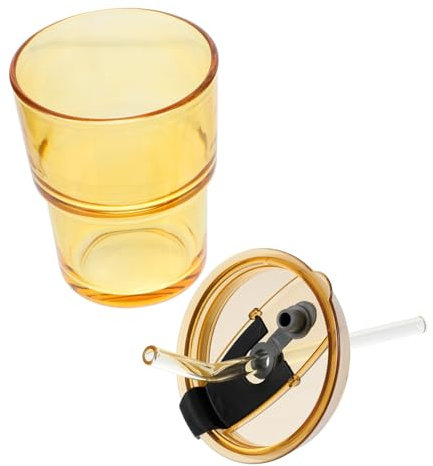 Cabilock Vaso de café Helado Taza de café de Viaje Botella de Agua de Boca Ancha Taza de té Helado Vasos de te biberones biberón Tazas de café Tazas de Vidrio IR a una Taza de café Helado