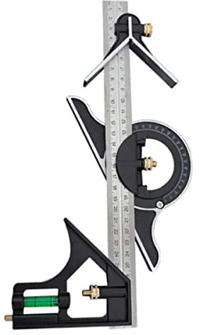 Combination Square Set Multifunctional Accurate Woodworking Measuring Angle Tool 300mm Multi-Function Measuring Tool