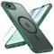 OWKEY iPhone SE 2025 Case, Magnetic iPhone SE 4, Case with Tempered Glass [Military Protection] Translucent Matte Shock Resistant, iPhone SE 4 Case, Case