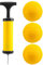 Kueohse Roundnet Spiel Ball Austauschbare Wettkampf BäLle Mini Volleyball 3 Pack mit Pumpe