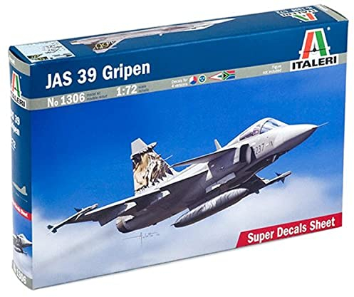 Italeri 510001306-1:72 Jas 39 Gripen, Marineblau