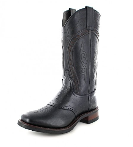 Sendra Boots Stivali da cowboy da uomo 8048, Nero , 43 EU