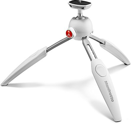Manfrotto MTPIXIEVO-BK Treppiedi da Tavolo a 2 Sezioni, Bianco