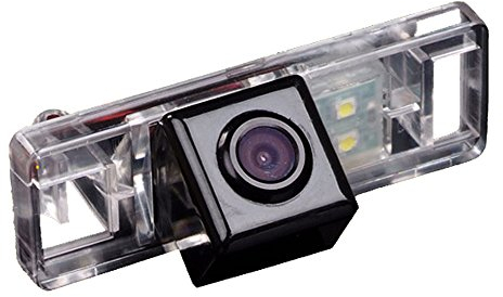 Night Vision Reversing Backup Camera Intergarated in Number Plate Light License with IP67 Waterproof Car Rear View Camera Parking System for NISSAN/Citroen/PEUGEOT