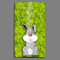 dixtime Bunny Häschen Designer Wanduhr modernes Wanduhren Design leise kein Ticken 3DS-0172