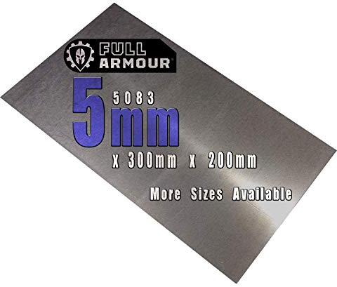 Piastra in alluminio 5083, spessore 5 mm (30cm x 20cm)