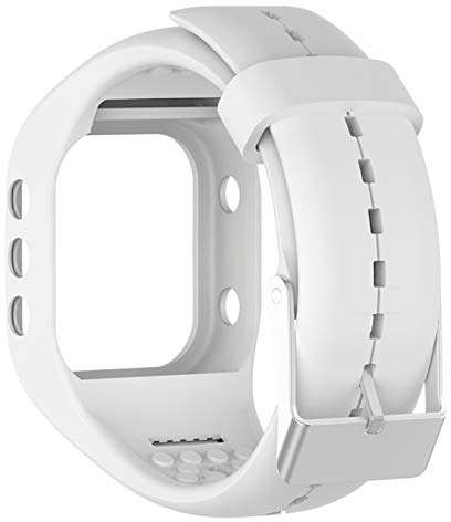 Huwokxix Uhrenarmband kompatibel mit Polar A300, verstellbares Silikon-Sportarmband, Ersatzband für Polar A300 Smart Watch (weiß)