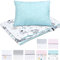 Bellochi Multifunktional Baby Decke Set - Doppelseitig Baby Bettwäsche 75x100 cm und Kissen 30x40cm - aus 100% Baumwolle - Animaland