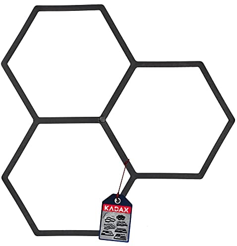 KADAX Pflastersteinform aus Kunststoff, Betonform, Gehweg Form, Schalungsform, Form für Pflastersteine, Sprungbrettform, Pflasterschablone (36 x 36 x 4 cm, Muster 1)