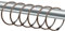 24 Pack Shower Curtain Rings, Rustproof Decorative Shower Curtain Hooks Metal Round Shower Ring Hooks for Bathroom Shower Rod (Red Antique Bronze)