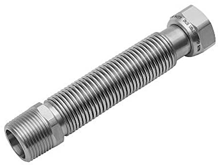 Eelstahl Wellrohr Flexrohr 1/2 IG-AG (300–600 mm) – Flexibles Solarrohr für höchste Ansprüche