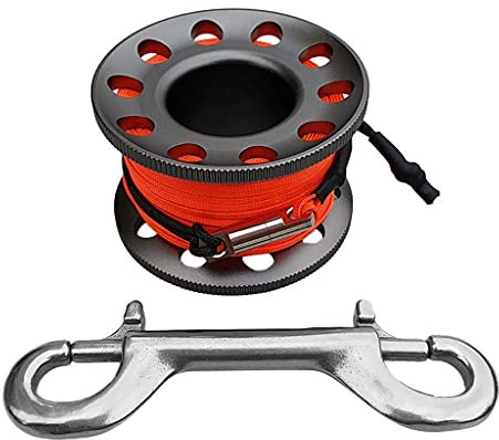 U/D Tauchrolle für Tauchen, Spule, Leistung und leichte Aluminium-Legierung, stark und korrosionsbeständig (grau)