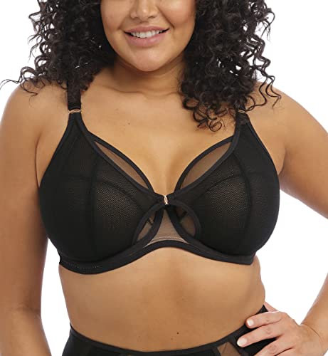 Elomi Soutien-Gorge Plongeant à Armatures Kintai, Noir, 100H Femme