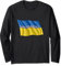 Ukraine Flagge Solidarität mit USA in Rot, Weiß, Blau Tee Langarmshirt