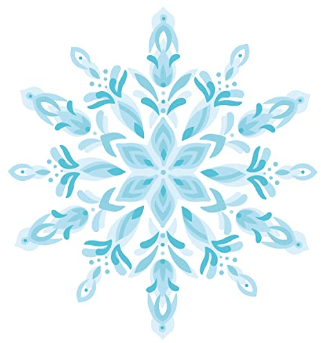 Sizzix Mehrlagige Schablonen 4PK Schneeflocke | 664932 | Kapitel 4 2022 Stencils, Acryl, Multicolour, One Size