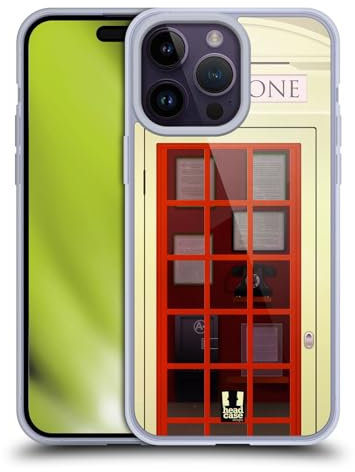 Head Case Designs K3 Cabina Telefónica Caso de Gel Suave Compatible con Apple iPhone 14 Pro MAX