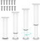 Jetcloud 4PCS Metal Adjustable Furniture Legs furniture support legs Table Leg 7.08-13inch Metal Furniture Support Feet Furniture Legs for Bed/Sofa/coffee/Cabinet/Couch/Dresser/Table (White)