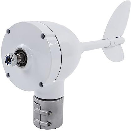 Kit de Generador de Viento, Turbina de Viento de Alta Eficiencia de 500 W de Baja Vibración con Ajuste de Guiñada, 8 Aspas para de Generación Solar (12V)