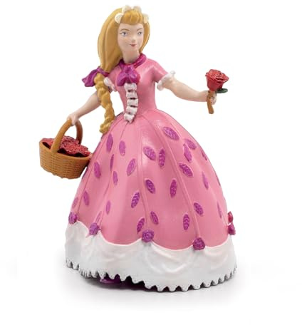 PAPO – Realistische Prinzessinnenfigur mit Rose – Ab 3 Jahren – Kollektion „Verzauberte Welt“ – Kreatives Märchenspiel – Geschenkidee für Mädchen und Jungen
