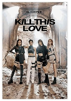 K-pop Blackpink Poster (15) Leinwand Poster Wandkunst Dekor Druck Bild Gemälde für Wohnzimmer Schlafzimmer Dekoration 50 x 75 cm