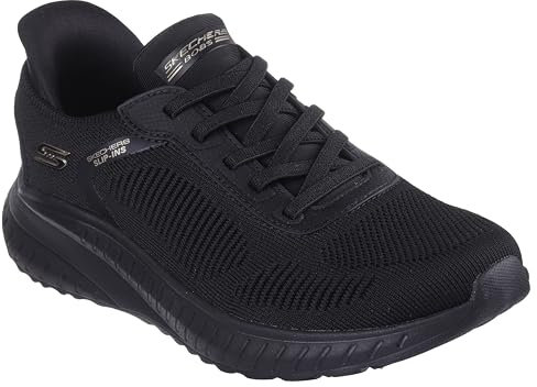 Skechers Damen Sneakers,Sports Shoes, Black Textile, 40 EU