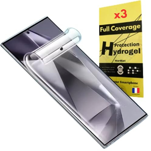 WardSan [Pack 3 Pièces Pour Samsung Galaxy S24 6.2 - Films de Protection d'écran Hydrogel 3D | Anti-choc | Compatible coques | Film Protecteur TPU souple