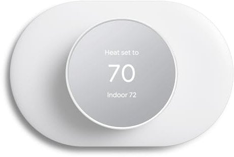 Wall Plate Cover Trim Kit Compatible with Google Nest Thermostat 2020, Nest Thermostat Wall Plate Cover, Made for Google Nest Thermostat 2020, Easy to Install - Snow