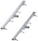 SONNI Duschrinne 70 cm, 2 in 1 Edelstahl Ablaufrinne Dusche befliesbar, ABS Basis, 30L Ablaufmenge, 8 verstellbare Füße, mit Geruchsstop, Haarsieb