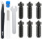 HIKUDIY 6PCS 0.4mm gehärtete Stahldüsen für Anycubic Kobra 3 V2/Kobra 3/Kobra S1, Extruder Hotend Nozzle Kit mit Reinigungsnadel, Pinzette und Schraubenschlüssel