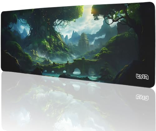 Tilt Grand Tapis de Souris Gaming 800x300 mm - Tree of Civilization | 4mm d'épaisseur - Tapis Souris Antiderapant - Surface Rapide et Impression Ultra HD - Tapis Bureau Lavable en Machine