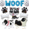Haustier Hund Geburtstag Walking Ballons - 13 Stück Kinder Geburtstag Party Dekoration blauer Woof Ballon niedliche Hunde Folienballons Tier Knochen Pfoten Ballon für Mädchen Jungen Geburtstagsdeko