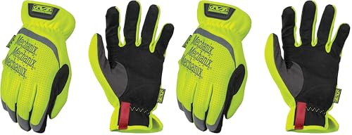 Mechanix Wear - Hi-Viz FastFit Gloves (Small, Fluorescent Yellow) SFF-91-008 (Pack of 2)