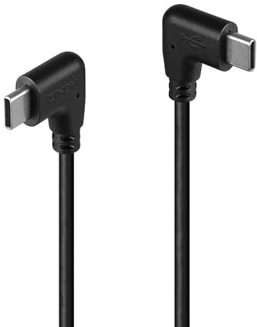 Lindy Câble USB 2.0 Type C vers C coudé, 0.5m