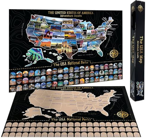 Carte des États-Unis à gratter, carte du monde à gratter, carte du monde à gratter, carte du monde à gratter, carte des États-Unis pour suivi des voyages, cadeau de Saint-Valentin, cadeau de