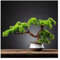 Künstliche Pflanzen für den Innenbereich, künstliche Kiefer und Zypresse, künstlicher Bonsai-Baum, Wohnzimmer, Hoteleingang, Dekoration, Ornamente, chinesischer gefälschter Baum, Topfpflanzen in