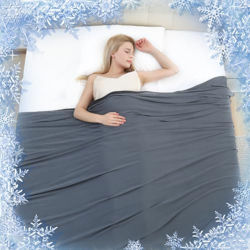 Avoalre 2 in 1 kühlende Kuscheldecke aus Bambusfaser, Arc-Chill 3.0 Sommerdecke mit Q-Max 0,5 Selbstkühlende Decke, Weiche Kühldecke für Kinder und Erwachsene 150cmx200cm