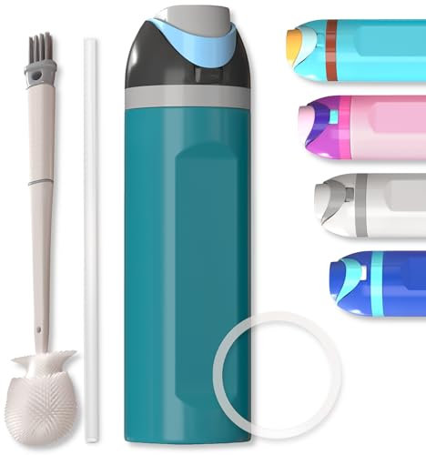 RALSACK Botella de Agua Térmica Acero Inoxidable - Botella Térmica sin BPA, Termo portátil y Reutilizable - Deporte, Camping y Oficina, Doble Aislante, Caliente/Frías, Termo Agua