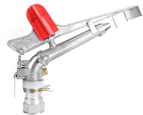 Arroseur de Jardin, arroseur à Bras oscillant de 1,5 Pouces, tête d'arrosage à Impact réglable en métal pour équipement d'arrosage de pelouse et de Jardin
