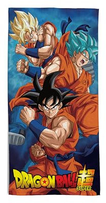 hermet, Strandtuch Dragon Ball, 70 x 140 cm, Badetuch für Strand oder Pool, 100% weiche Baumwolle, praktisch und leicht