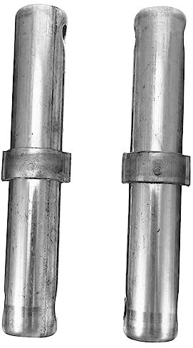 DOITOOL 2 Stück Pleuelstange Gerüstzubehör Koppler Zubehör Für Gerüste Kupplungen Röhrenförmig Gerüstkupplung Rohrschelle Gemeinsam Gewichtsstapelstift Kupplungsstift Verzinkt Silver