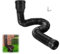 Flexibl Rain Gutter Downspout Extensions Rain Hose Extension Kit Upgraded Drain Downspout Extender Flexible Extendable Rainwater Drainage Down Spout (Black)