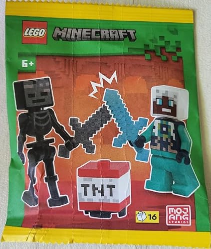 LEGO Minecraft Wither Skeleton Minifigure with Ender Explorer and TNT - 6