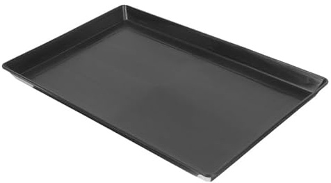 CVUTOVO Thickened Plastic Pet Crate Tray 43.5x32.4cm Black, Replacement Bird Cage and Dog Kennel Base Tray for Small Animals and Rabbit Cage Use