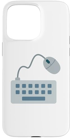 Custodia per iPhone 15 Pro Max tastiera e mouse Costume