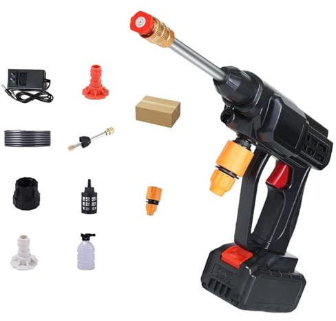 Nettoyeur haute pression - Buse réglable à connexion rapide | Puissant nettoyeur haute pression compact | pour camion, maison, mur, fenêtre, sol, , fleur, arrosage et nettoyage détaillé