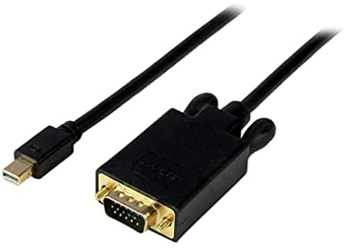 Startech.com Câble mini DisplayPort vers VGA - Câble/Cordon Adaptateur Convertisseur d'Écran Mini DisplayPort vers VGA (mini Display vers VGA/Mini DP vers VGA) de 4,5 m - Noir (MDP2VGAMM15B)